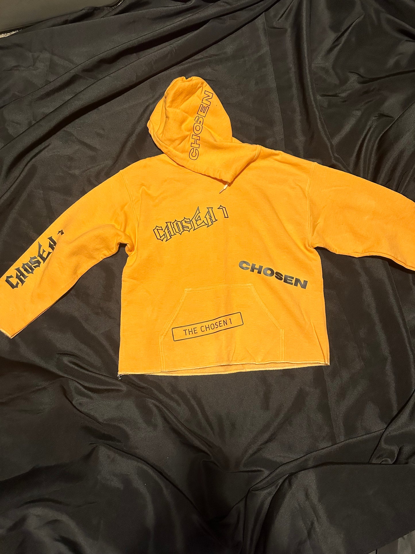 Dyed Orange “Destroyed” Hoodie