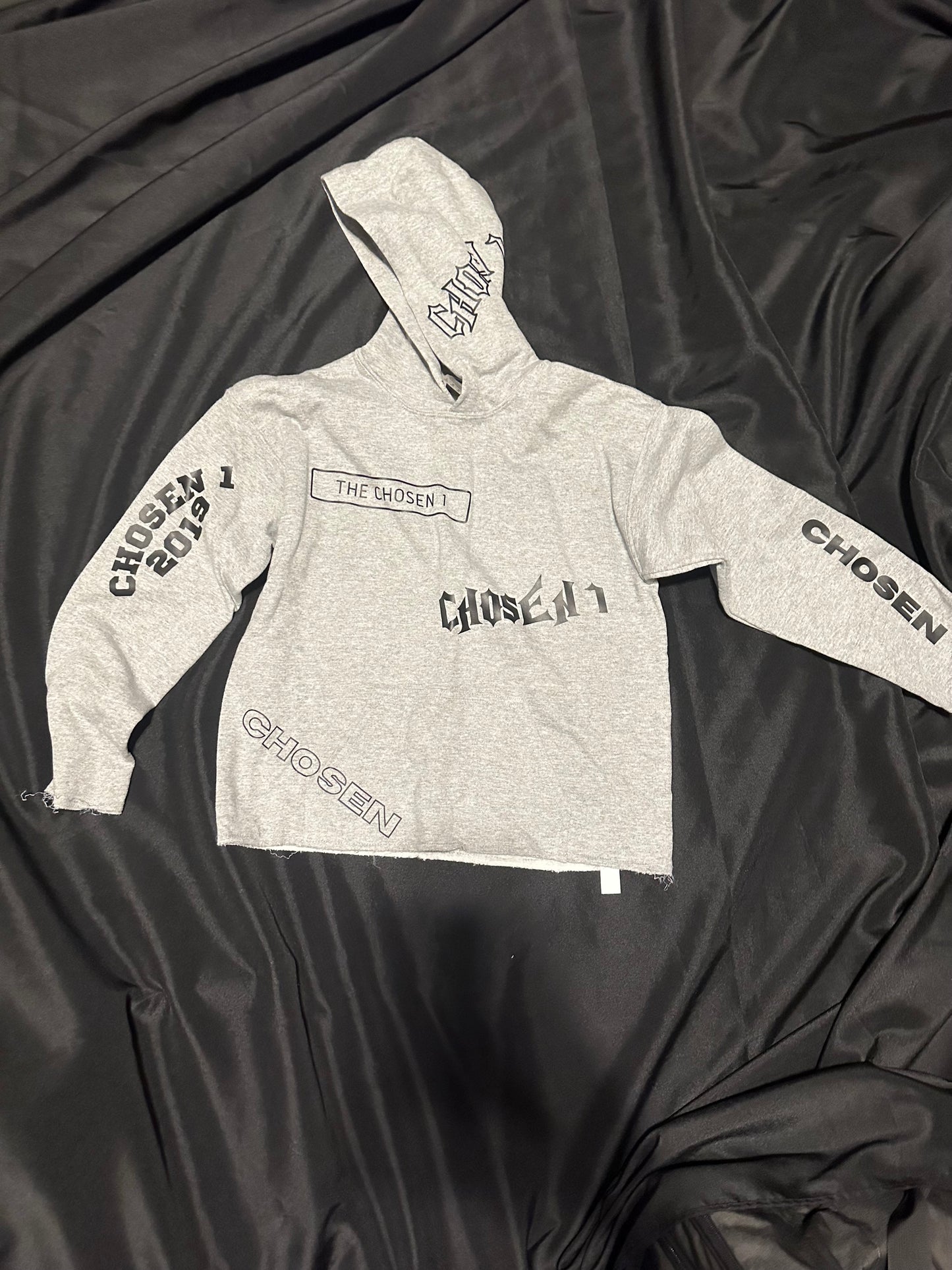 Youth Grey “Destroyed” Hoodie